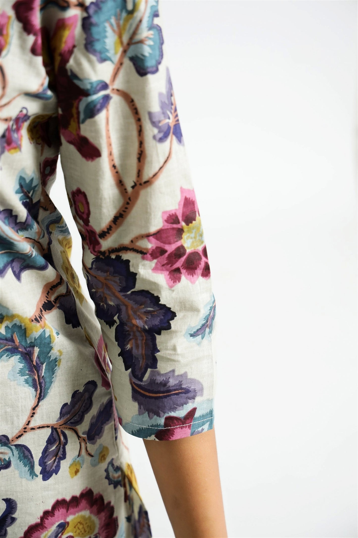 Multi Colour  Cotton Rayon Woman's Wear Co-Ords Set